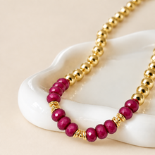 Cargar imagen en el visor de la galería, Burgundy Presence Necklace