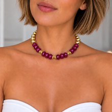 Cargar imagen en el visor de la galería, Burgundy Presence Necklace