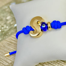Load image into Gallery viewer, Bracelet Initial Eye Knot