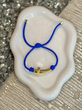 Load image into Gallery viewer, Bracelet Blue Faith Knot