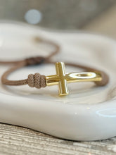 Load image into Gallery viewer, Bracelet Brown Faith Knot