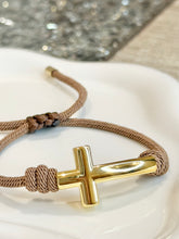 Load image into Gallery viewer, Bracelet Brown Faith Knot