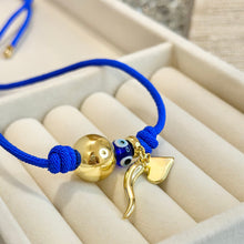 Load image into Gallery viewer, Bracelet Blue Protection Knot