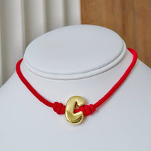 Load image into Gallery viewer, Necklace Initial Knot