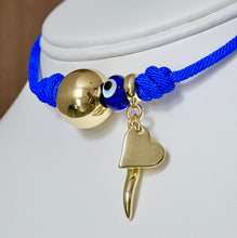Cargar imagen en el visor de la galería, Necklace Blue Protection Knot