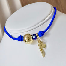 Cargar imagen en el visor de la galería, Necklace Blue Protection Knot