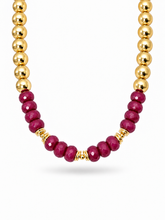 Load image into Gallery viewer, Burgundy Presence Necklace
