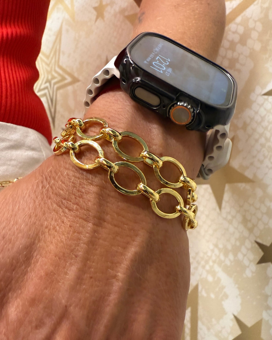Bracelet Gold Link Circle