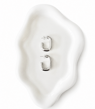 Load image into Gallery viewer, Silver U-Hoop Earrings
