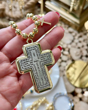 Cargar imagen en el visor de la galería, Necklace Cross Prayer Our Father
