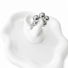 Load image into Gallery viewer, Bubble Silver Ear Cuff
