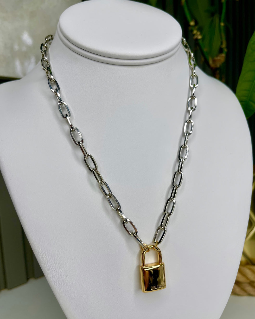 Necklace Silver & Gold Link