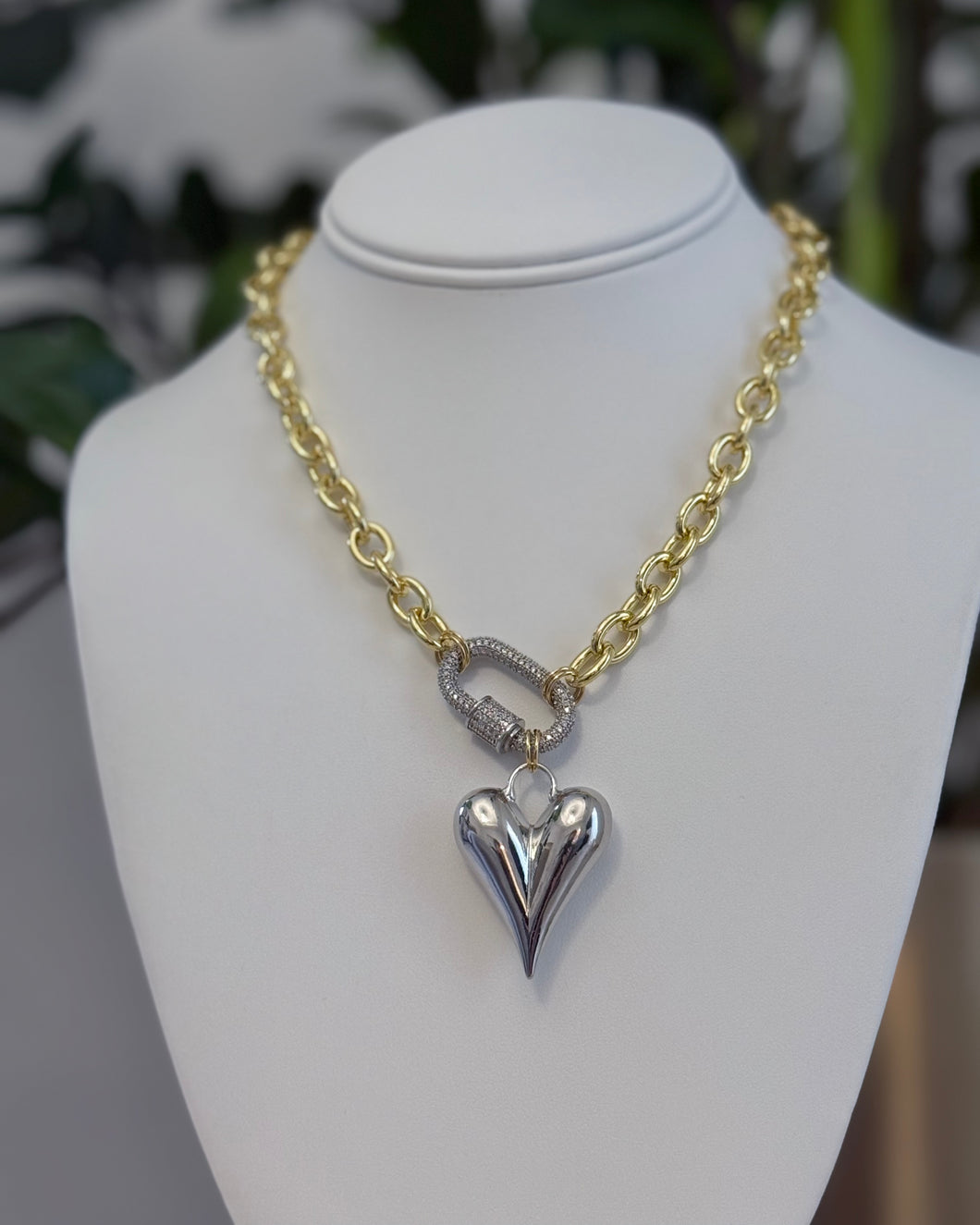 Glow Gold Heart Necklace