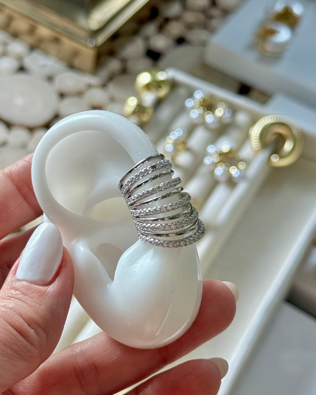 Ear Cuff Aris Glow Silver