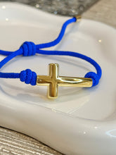 Load image into Gallery viewer, Bracelet Blue Faith Knot
