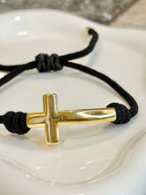 Load image into Gallery viewer, Bracelet Black Faith Knot
