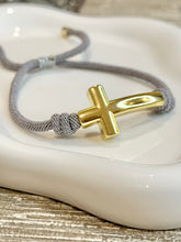 Load image into Gallery viewer, Bracelet Gray Faith Knot
