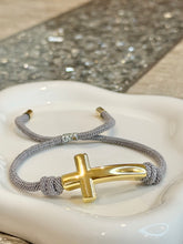 Load image into Gallery viewer, Bracelet Gray Faith Knot
