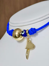 Load image into Gallery viewer, Necklace Blue Protection Knot
