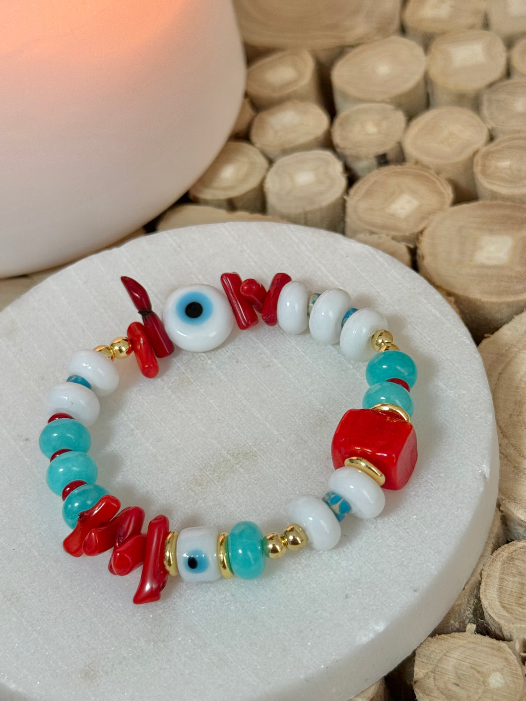 Bracelet Luckys White