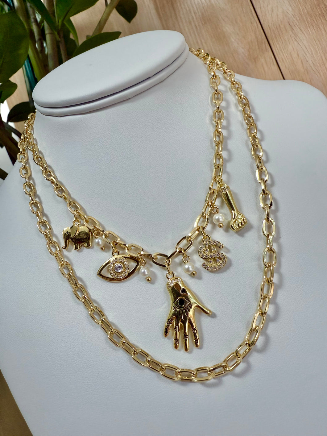 GOLDEN TALISMAN NECKLACE