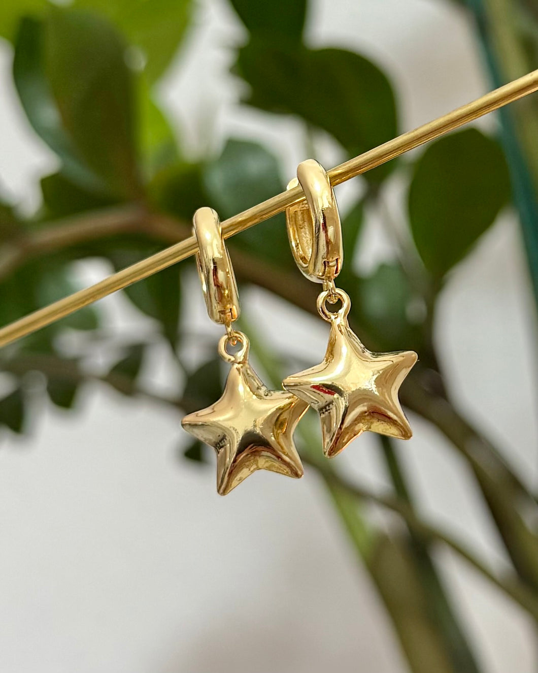Golden Star Earrings