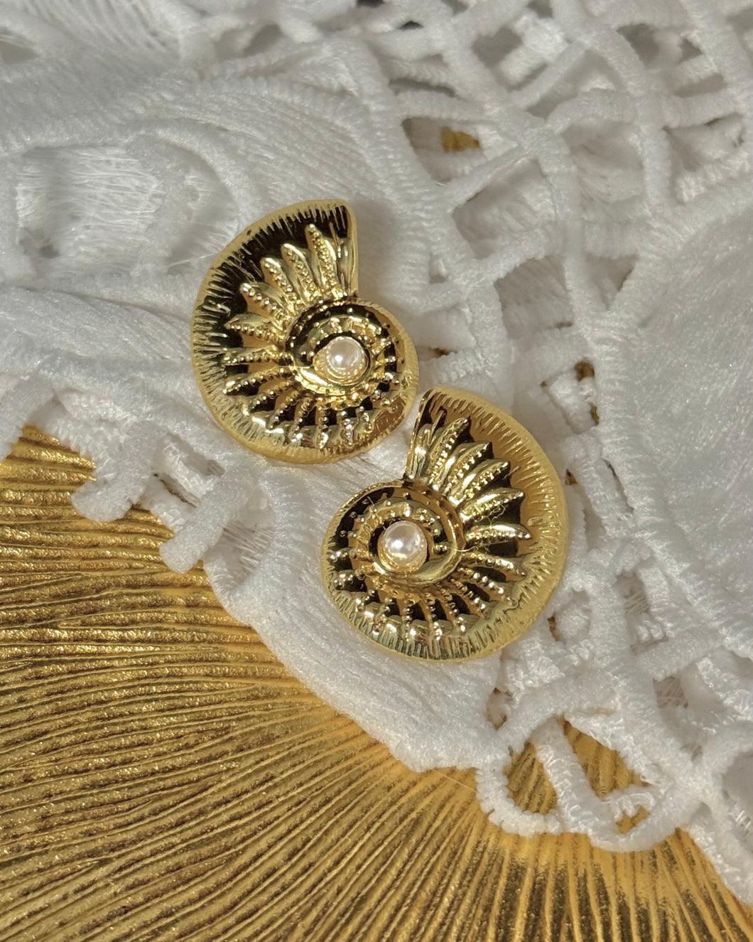 Coral Earrings