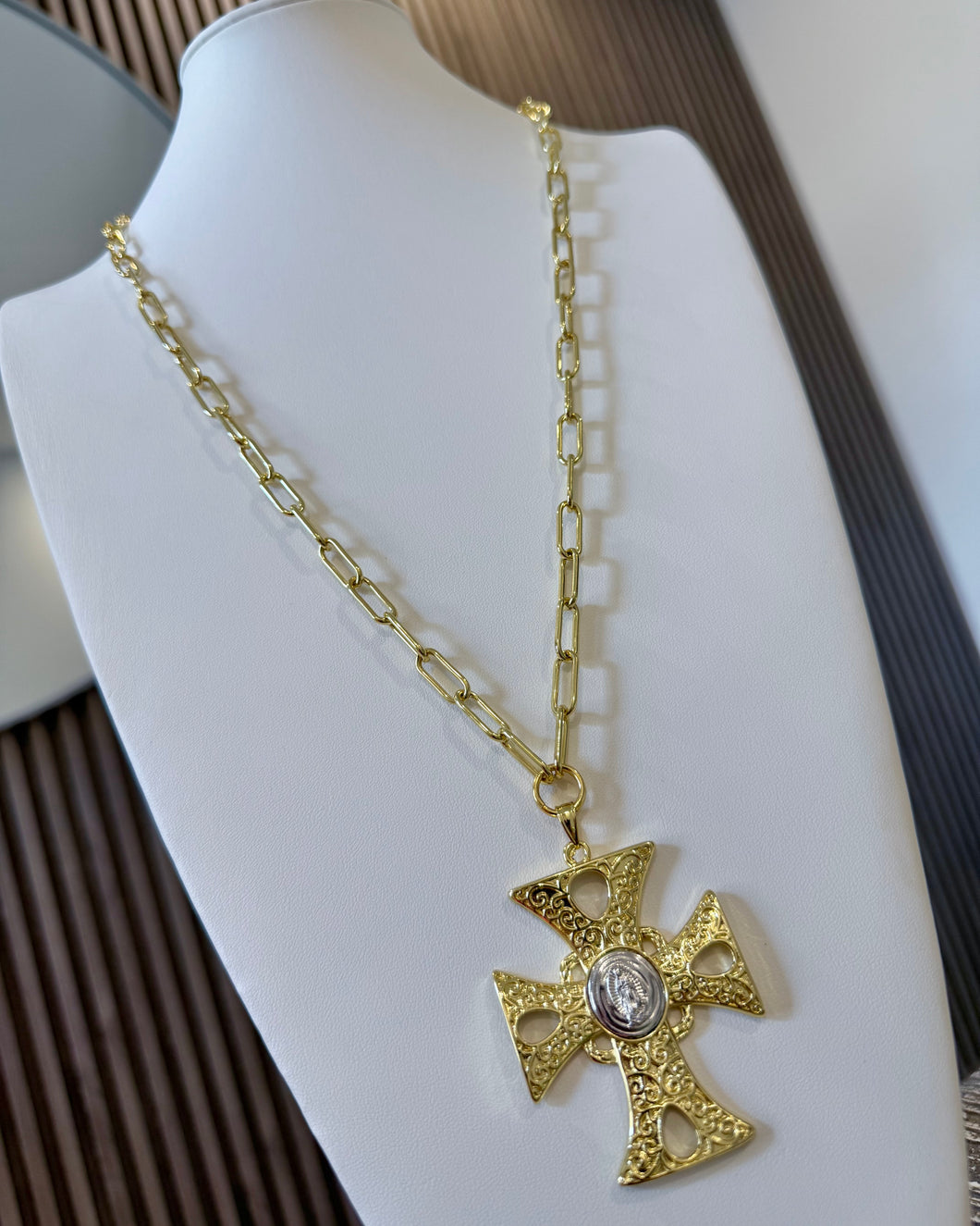 Guadalupe Cross Necklace