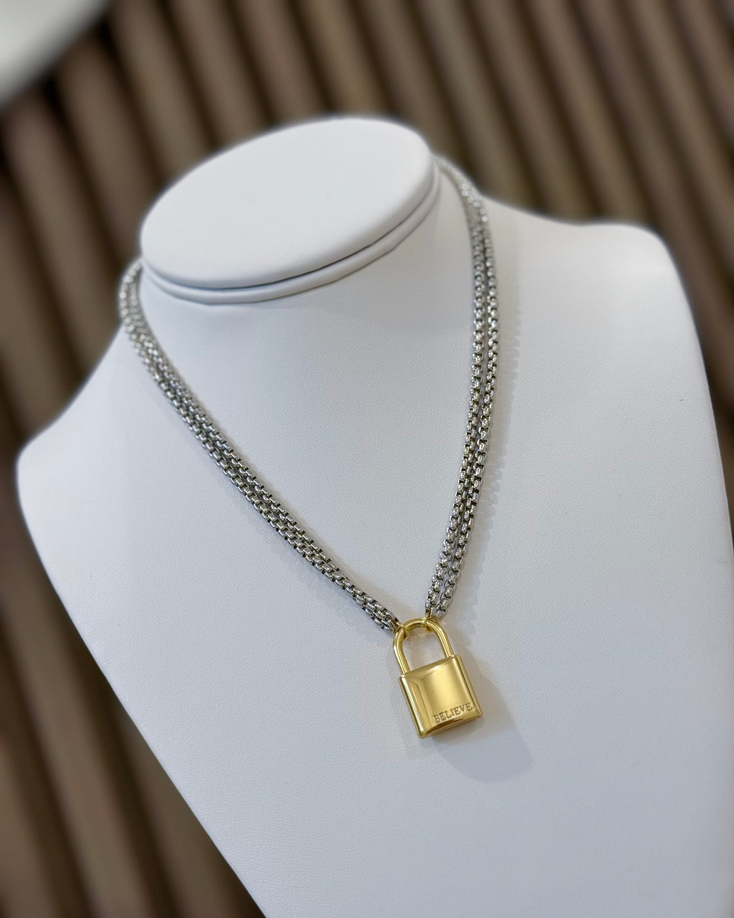 Gold and silver Link Necklace